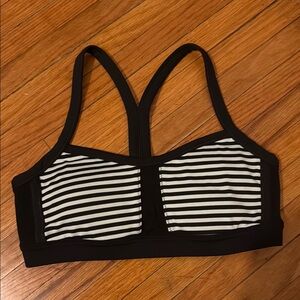 lululemon athletica Mint Green and White Striped Sports Bra 6